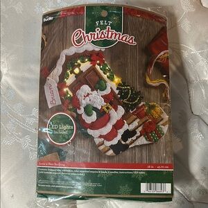 Bucilla Red and Green Holiday Decor Craft Kit
